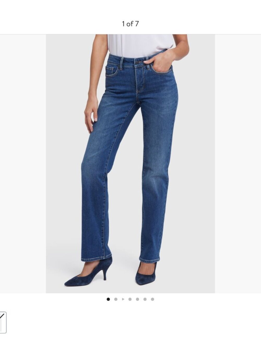 NYDJ Marilyn Straight Leg Jeans, size 4